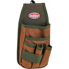 Bucket Boss - 5 Pocket General Purpose Holster - Polyester, Brown & Green - Makers Industrial Supply