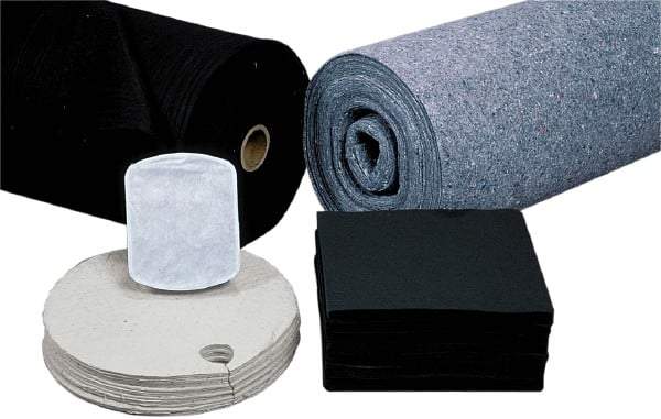 PRO-SAFE - 84 Gal Capacity per Package, Universal Rug - 300' Long x 3' Wide, Dark Gray, Polypropylene - Makers Industrial Supply