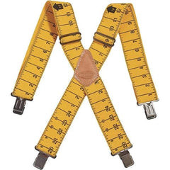 Bucket Boss - Suspenders - Elastic, Black & Yellow - Makers Industrial Supply