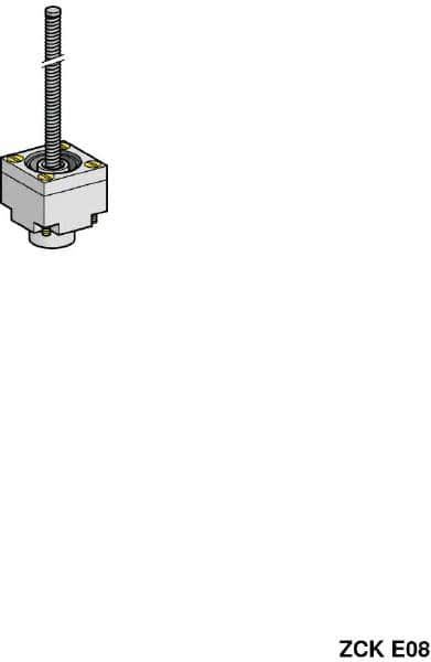 Telemecanique Sensors - 3.7 Inch Long, Limit Switch Head - For Use with ZCK Limit Switches - Makers Industrial Supply