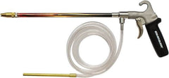 Guardair - 120 Max psi Brass Syphon Spray Gun - 1/4 NPT Inlet, 12" Tube Length, Aluminum Body/Brass Nozzle - Makers Industrial Supply