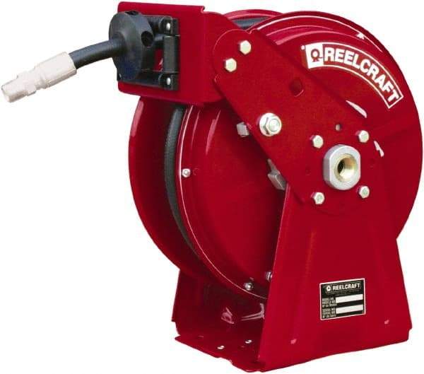 Reelcraft - 35' Spring Retractable Hose Reel - 3,250 psi, Hose Included - Makers Industrial Supply