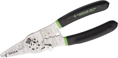 Greenlee - 18 AWG Solid, 20 AWG Stranded Max Capacity Wire Stripper/Crimper - 9" OAL, Cushion Grip Handle - Makers Industrial Supply