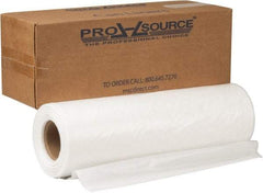 PRO-SOURCE - 1.8 mil Thick, Heavy-Duty Trash Bags - Hexene Resins, Roll Dispenser, 38" Wide x 63" High, Clear - Makers Industrial Supply