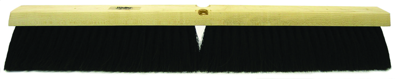 24" Black Tampico Coarse Sweeping - Broom Without Handle - Makers Industrial Supply
