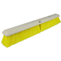 18″ - Yellow Medium Perma Sweep Broom Without Handle - Makers Industrial Supply