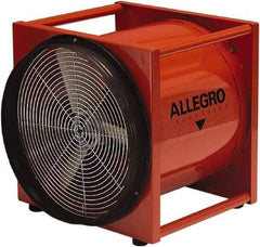 Allegro - 16" Inlet, Electric AC Axial Blower - 1.5 hp, 4,839 CFM (Free Air), Explosion Proof, 230 Max Voltage Rating - Makers Industrial Supply