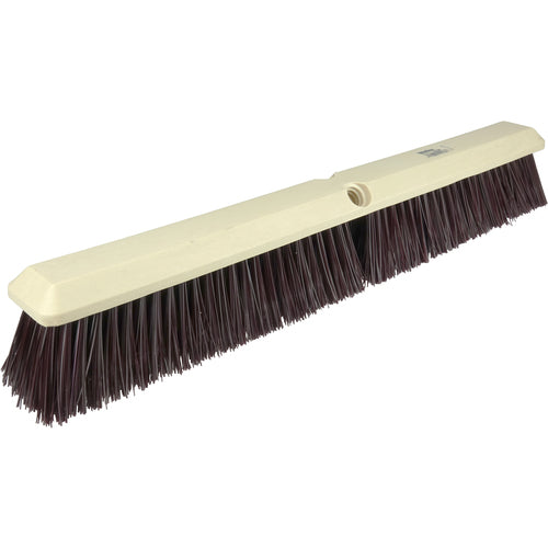 18″ - Maroon Heavy Perma Sweep Broom Without Handle - Makers Industrial Supply