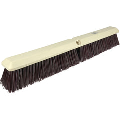 24″ - Maroon Heavy Perma Sweep Broom Without Handle - Makers Industrial Supply