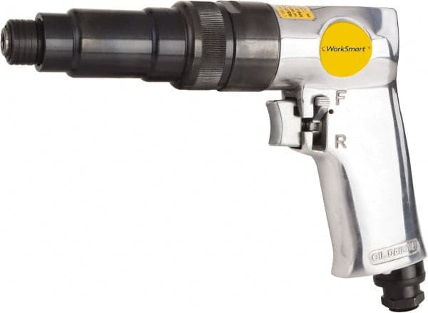 Value Collection - 1/4" Bit Holder, 1,800 RPM, Pistol Grip Handle Air Screwdriver - 2-1/2 to 5.8 Ft/Lb Torque, 1/4" Inlet, 4 CFM - Makers Industrial Supply