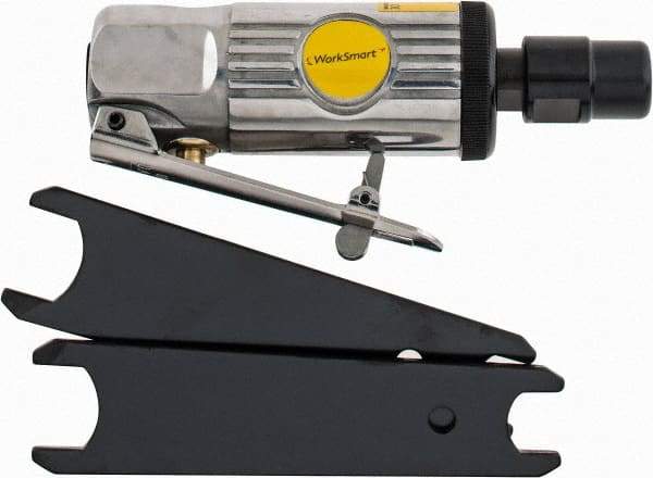 Value Collection - 1/4" Collet, Straight Handle, Air Straight Die Grinder - 25,000 RPM, Front Exhaust, 4 CFM, 0.3 hp, 90 psi, 1/4 NPT Inlet - Makers Industrial Supply