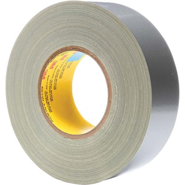 3M - 54.8m x 48mm x 12 mil Silver Polyethylene Cloth Duct Tape - Makers Industrial Supply