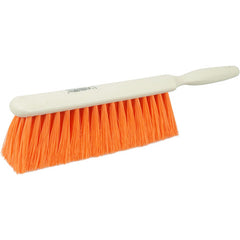 9″ - Orange Synthetic Counter Dusters / Oil / Water Resistant Industrial Hand Brush - Makers Industrial Supply