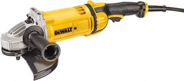 DeWALT - 9" Wheel Diam, 6,500 RPM, Corded Angle & Disc Grinder - 5/8-11 Spindle, 120 Volts - Makers Industrial Supply