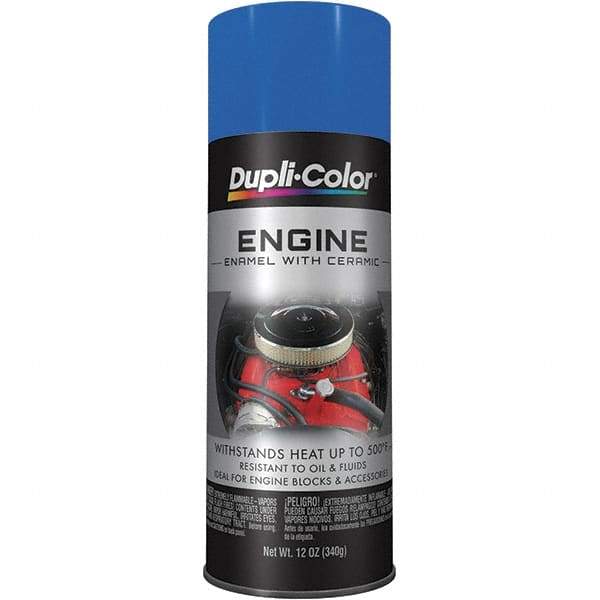 Krylon - 12 oz Old Ford Blue Automotive Heat Resistant Paint - High Gloss Finish, Comes in Aerosol Can - Makers Industrial Supply