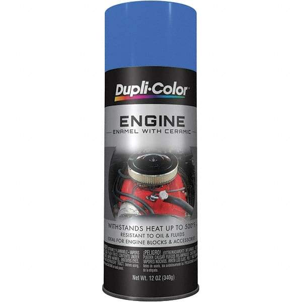 Krylon - 12 oz Ford Blue Automotive Heat Resistant Paint - High Gloss Finish, Comes in Aerosol Can - Makers Industrial Supply