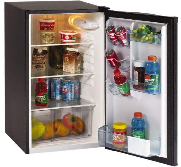 Avanti - Refrigerators Capacity: 4.4 Cu Ft Color: Black - Makers Industrial Supply