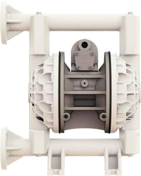 Versa-Matic - 1" NPT, Air Operated Diaphragm Pump - Buna-N Diaphragm, Polypropylene Housing - Makers Industrial Supply