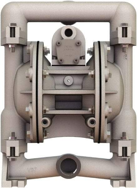 Versa-Matic - 1" NPT, Air Operated Diaphragm Pump - PTFE Diaphragm, Aluminum Housing - Makers Industrial Supply