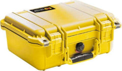 Pelican Products, Inc. - 11-5/8" Wide x 6" High, Clamshell Hard Case - Yellow, Polyethylene - Makers Industrial Supply