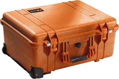 Pelican Products, Inc. - 17-59/64" Wide x 10-27/64" High, Clamshell Hard Case - Orange, Polyethylene - Makers Industrial Supply