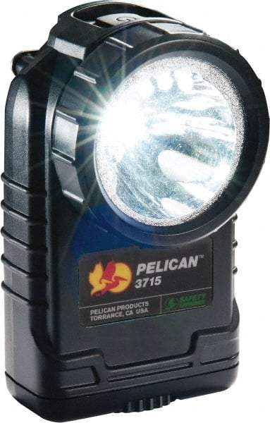 Pelican Products, Inc. - White LED Bulb, 233 Lumens, Right Angle Flashlight - Black Plastic Body, 4 AA Alkaline Batteries Not Included - Makers Industrial Supply