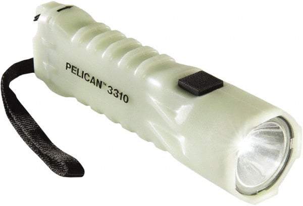 Pelican Products, Inc. - White LED Bulb, 376 Lumens, Industrial/Tactical Flashlight - Yellow Plastic Body, 3 AA Alkaline Batteries Included - Makers Industrial Supply