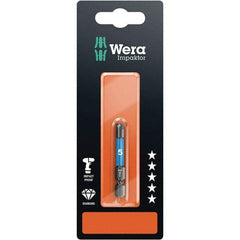 Wera - 4mm Hex Screwdriver Bit - 1/4" Drive, 50mm OAL - Makers Industrial Supply