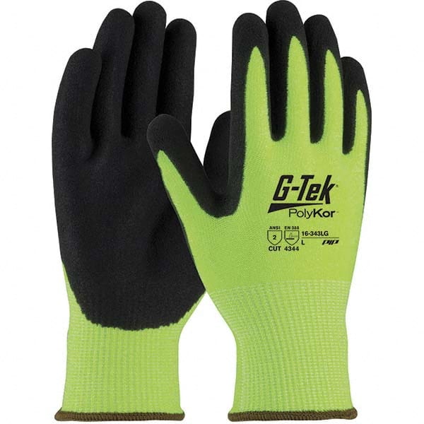 PIP - Size S, ANSI Cut Lvl A2, Puncture Lvl 4, Abrasion Lvl 4, Nitrile Coated PolyKor Cut Resistant Gloves - Makers Industrial Supply