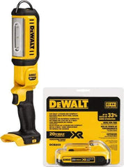 DeWALT - 20 Volts, 500 Lumens, Cordless Work Light - Black/Yellow, 17 hr Run Time - Makers Industrial Supply