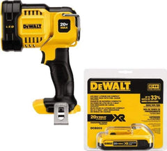 DeWALT - 20 Volts, 1000 Lumens, Cordless Work Light - White/Red, 4 hr Run Time - Makers Industrial Supply