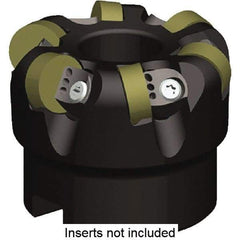 Kennametal - 50mm Cut Diam, 1/4" Max Depth, 22mm Arbor Hole, 6 Inserts, RNGN120400 Insert Style, Indexable Copy Face Mill - KCRA Cutter Style, 23,700 Max RPM, 40mm High, Series KCRA - Makers Industrial Supply