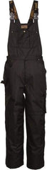 Viking - Size M, Black, Rain, Wind Resistant Bib Overall - No Pockets - Makers Industrial Supply