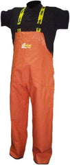 Viking - Size L, Orange, Rain, Wind Resistant Bib Overall - No Pockets - Makers Industrial Supply