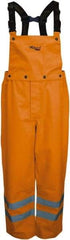 Viking - Size M, High Visibility Orange, Rain, Wind Resistant Bib Overall - No Pockets - Makers Industrial Supply