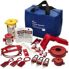 Ability One - 39 Piece Electrical & Valve Lockout Kit - Keyed Differently, Comes in Carrying Case - Makers Industrial Supply