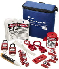 Ability One - 35 Piece Electrical Lockout Kit - Keyed Differently, Comes in Carrying Case - Makers Industrial Supply