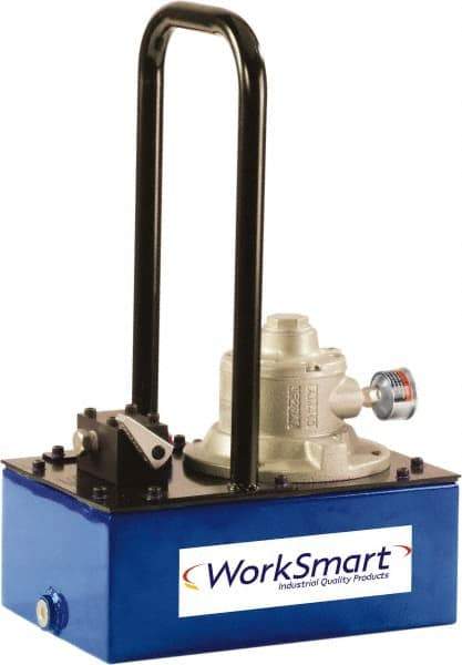 Value Collection - 10,000 psi Air-Hydraulic Pump & Jack - 1 Gal Oil Capacity, Dump Valve, Use with Single Acting Cylinders, Advance & Retract - Makers Industrial Supply