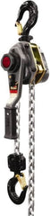 Jet - 5,000 Lb Lifting Capacity, 20' Lift Height, Lever with Overload Protection Hoist - Made from Chain - Makers Industrial Supply