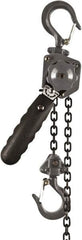 Jet - 1,000 Lb Lifting Capacity, 10' Lift Height, Puller Hoist - Made from Chain, 86 Lb Avg Pull to Lift Rated Load - Makers Industrial Supply