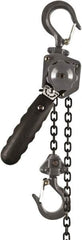 Jet - 500 Lb Lifting Capacity, 15' Lift Height, Puller Hoist - Made from Chain, 60 Lb Avg Pull to Lift Rated Load - Makers Industrial Supply