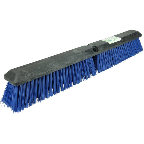 24″ Green Works Sweep, Medium Blue Fill with Foam Block - Makers Industrial Supply