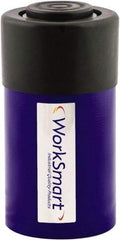 Value Collection - 25 Ton, 1.02" Stroke, 5.25 Cu In Oil Capacity, Portable Hydraulic Single Acting Cylinder - 5.15 Sq In Effective Area, 5.63" Lowered Ht., 6.65" Max Ht., 2.56" Cyl Bore Diam, 2.24" Plunger Rod Diam, 10,000 Max psi - Makers Industrial Supply