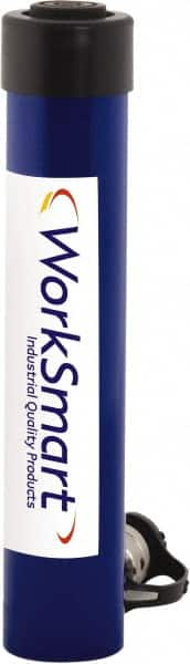 Value Collection - 15 Ton, 5.98" Stroke, 18.77 Cu In Oil Capacity, Portable Hydraulic Single Acting Cylinder - 3.14 Sq In Effective Area, 10.63" Lowered Ht., 16.61" Max Ht., 2" Cyl Bore Diam, 1.63" Plunger Rod Diam, 10,000 Max psi - Makers Industrial Supply