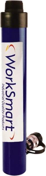 Value Collection - 10 Ton, 9.96" Stroke, 22.3 Cu In Oil Capacity, Portable Hydraulic Threaded Cylinder - 2.24 Sq In Effective Area, 15.47" Lowered Ht., 25.43" Max Ht., 1.49" Plunger Rod Diam, 10,000 Max psi - Makers Industrial Supply