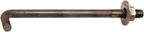 Value Collection - 3/4-10, 15" OAL Bent Anchor Bolt - Grade 2 Steel - Makers Industrial Supply