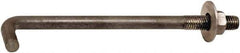 Value Collection - 3/4-10, 15" OAL Bent Anchor Bolt - Grade 2 Steel - Makers Industrial Supply