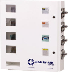 Synergy Management - 21" High x 20" Wide x 1" Deep, 4 Shelf Metal Vending Machine - Makers Industrial Supply