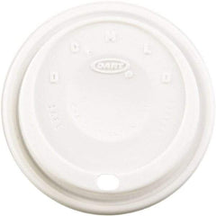 DART - Cappuccino Dome Sipper Lids, Fits 12-24 oz Cups, 1000/Carton - White - Makers Industrial Supply