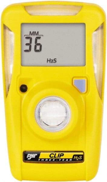 BW Technologies by Honeywell - Visual, Vibration & Audible Alarm, LCD Display, Single Gas Detector - Monitors Hydrogen Sulfide, -40 to 50°C Working Temp - Makers Industrial Supply